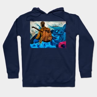 Extra Terra - Acrylic Painting Conspiracy Tartarian Explorer Tartaria Lost Civilization Hidden History Zeplyn Pyramids mudflood Hoodie